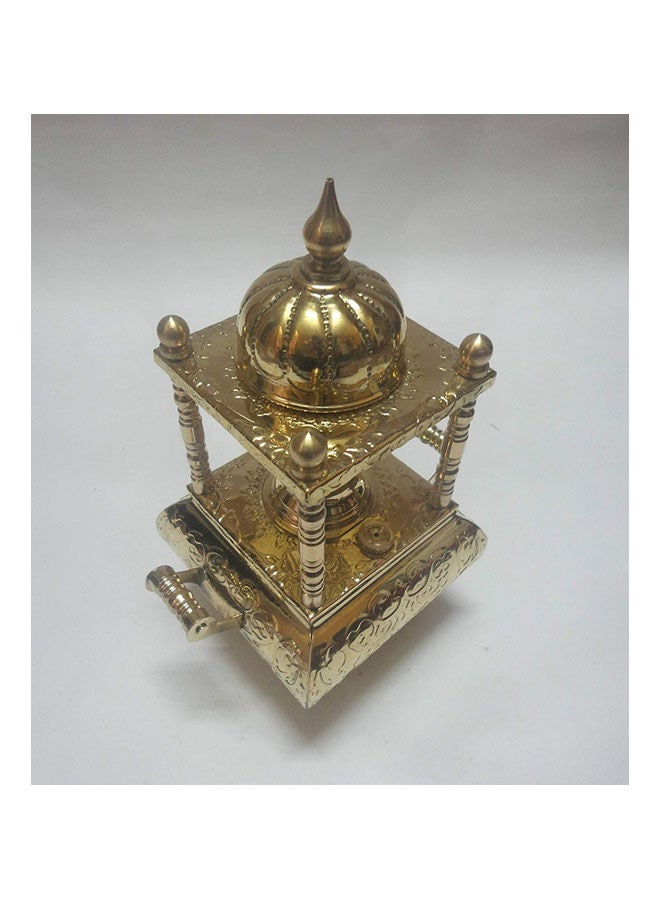 Generic Handmade Brass  Turkish Coffee Maker Alcohol Burner Gold  - Image 1