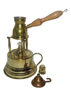 Brass Turkish Greek Coffee Alcohol Burner Maker Table Gold
