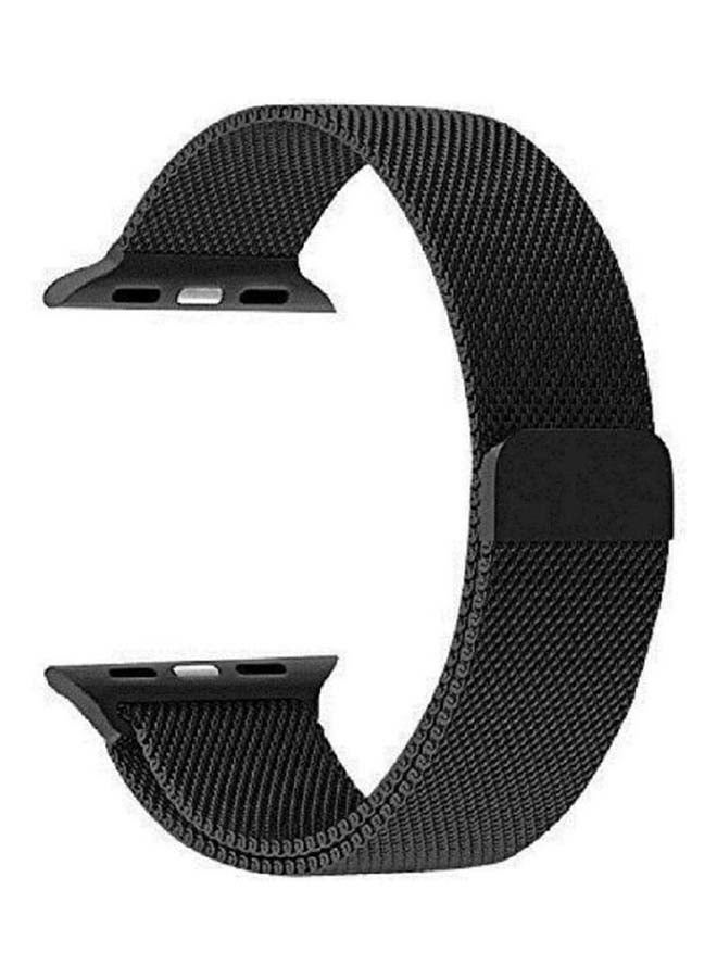 HuHa - Replacement Strap Watchband For Apple Watch Series 7 41mm / 6 / SE / 5 / 4 40mm / 3 / 2 / 1 38mm Black - Image 1