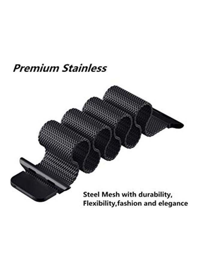 HuHa - Replacement Strap Watchband For Apple Watch Series 7 41mm / 6 / SE / 5 / 4 40mm / 3 / 2 / 1 38mm Black - Image 1