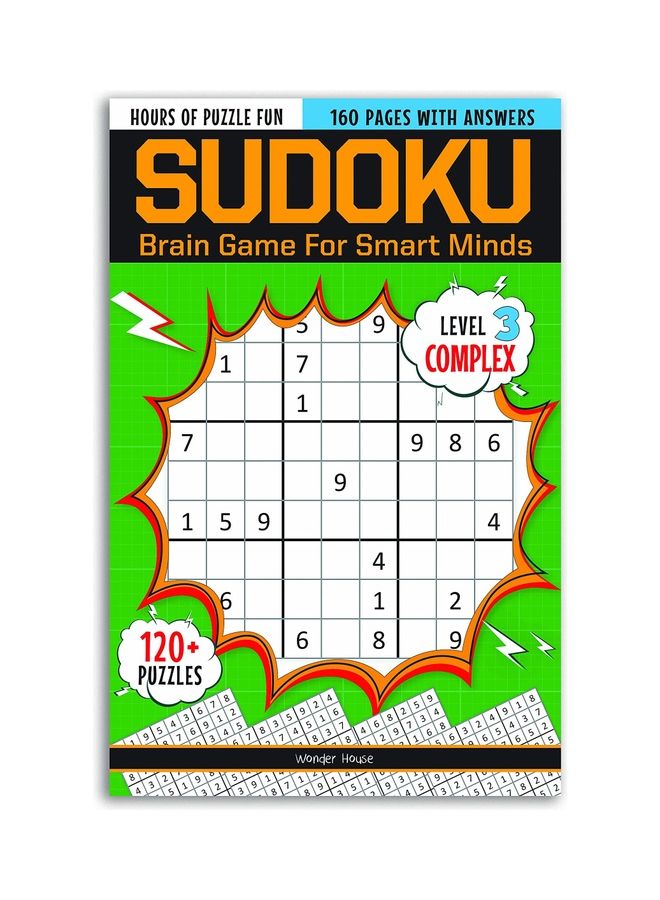 Sudoku Brain Game For Smart Minds Level 3 Paperback English by Prakash - 38546 