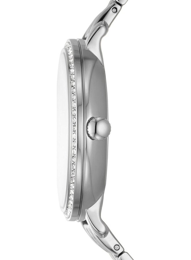 FOSSIL Women's Jacqueline Round Shape Analog Wrist Watch ES5164 - 36mm - Silver  - Image 2