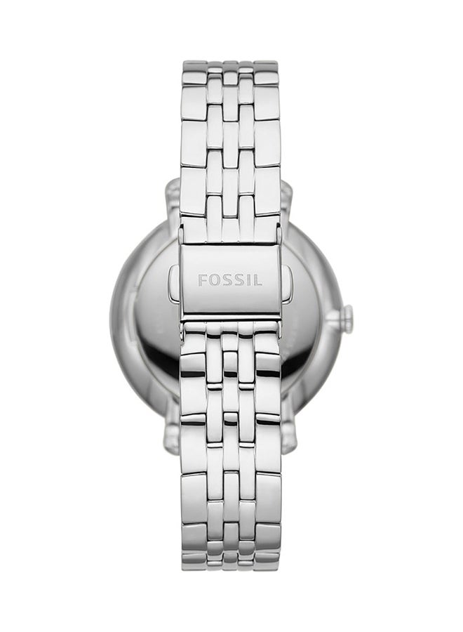 FOSSIL Women's Jacqueline Round Shape Analog Wrist Watch ES5164 - 36mm - Silver  - Image 3
