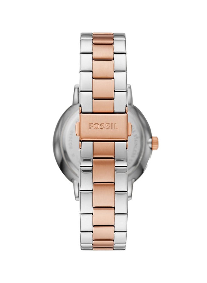 FOSSIL Men's Airlift Multifunction Two-Tone Stainless Steel Wrist Watch BQ2632 - 42 mm - Rose Gold / Silver  - Image 2