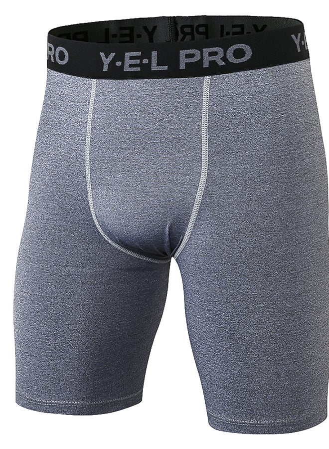 Pack Of 3 Men's Sports Underwear Breathable Boxer Briefs Men Compression Shorts Black&Grey&White  - Image 5