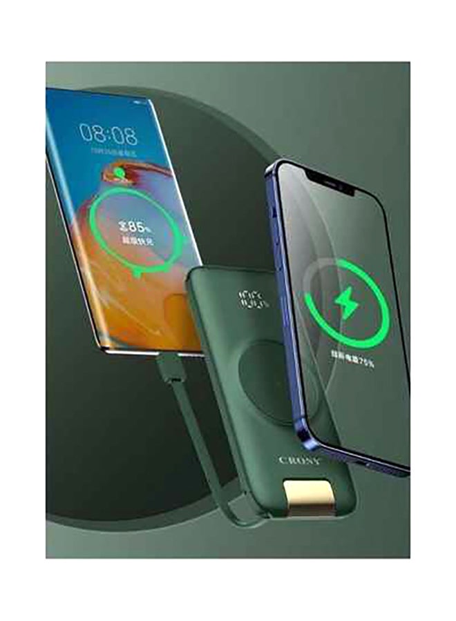 كروني باور بنك P2 بسرعة شحن USB فائقة وشحن رباعي الخطوط بتقنيات QC3.0 و PD وشحن لاسلكي سريع بقدرة 15 وات 20000.0 mAh أسود - Image 4