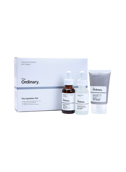 Hydration Set - Natural Moisturizing Factors + HA, Hyaluronic Acid 2%+ B5, 100% Plant-Derived Squalane 30+30+30ml