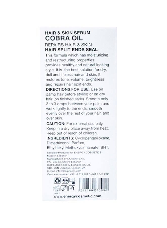 Cobra Hair And Skin Repair Oil 30ml - v1651224037/N12883578A_1