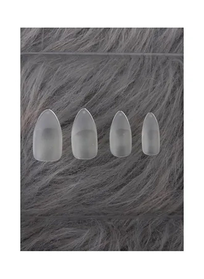 COLIER 24-Piece Attractive Press On Glam Nail Set Clear  - Image 3