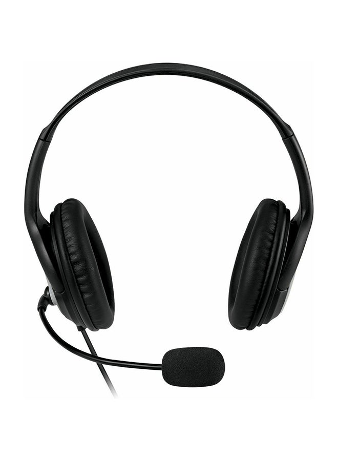 مايكروسوفت - سماعة الرأس LifeChat LX-3000 لجهاز الكمبيوتر أسود/فضي - Image 1