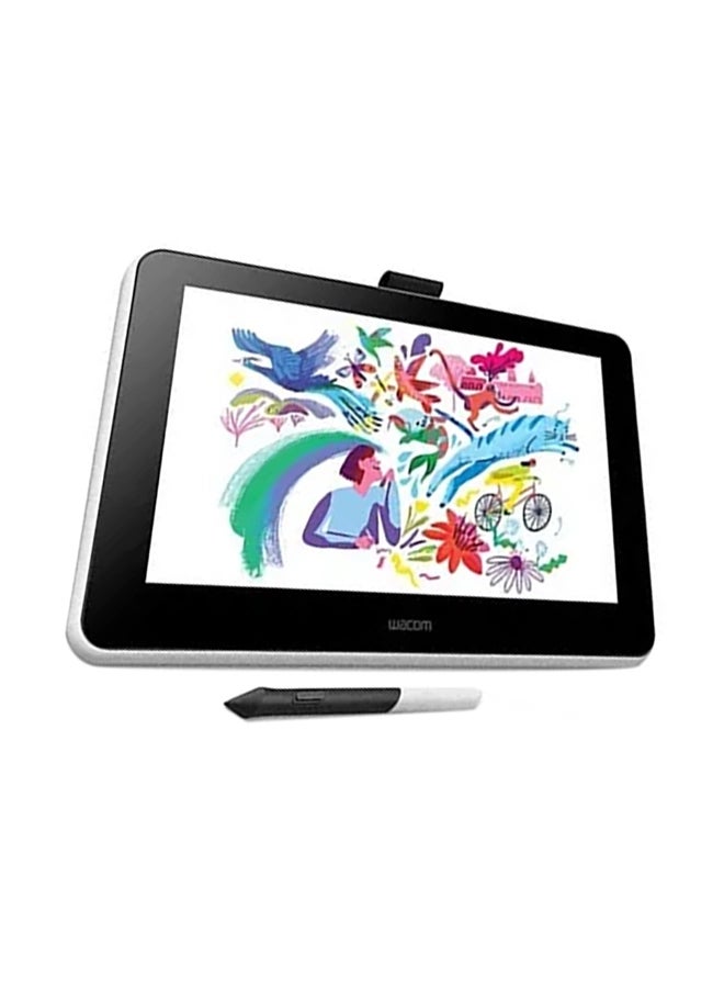 Wacom - Creative Display 13.3-inch DTC133W0B With Battery And Free Stylus Pen Flint White - Image 1
