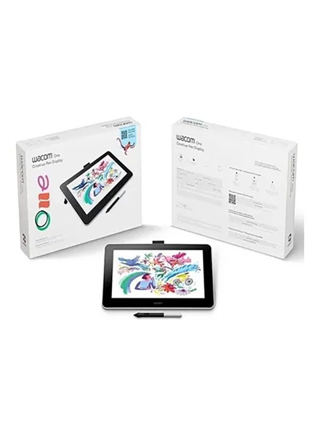 Wacom - Creative Display 13.3-inch DTC133W0B With Battery And Free Stylus Pen Flint White - Image 1