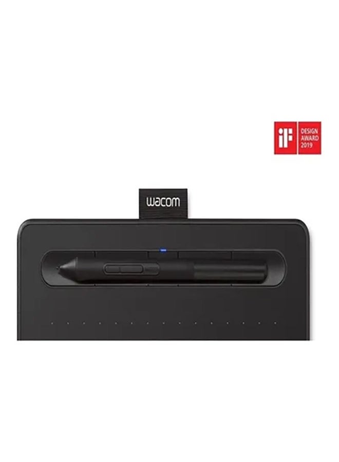 Wacom - Intuos Small Wireless CTL-4100WLK Tablet With Battery And Free Stylus Pen Black - Image 1