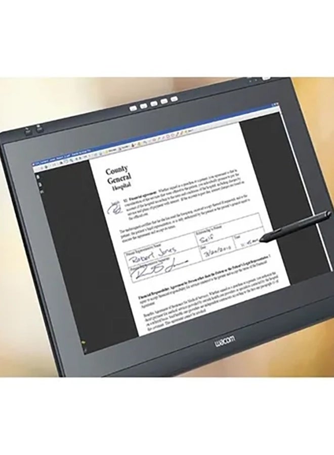 Wacom - 21.5-inch IPS Interactive Pen Display DTK-2241 With Battery And Free Stylus Pen Black - Image 1