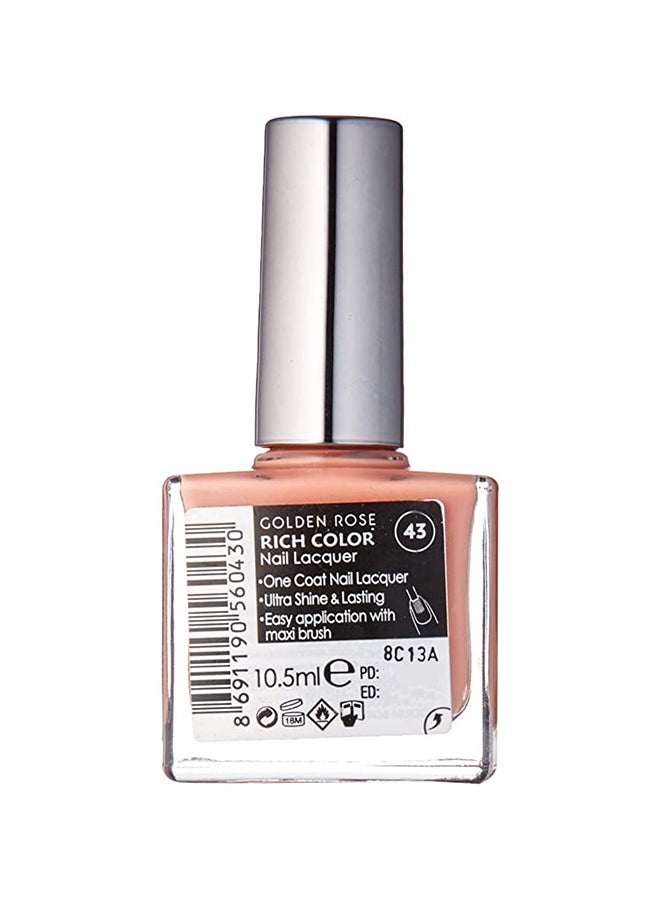 جولدن روز طلاء أظافر ريتش كولور بني 43 - Image 2