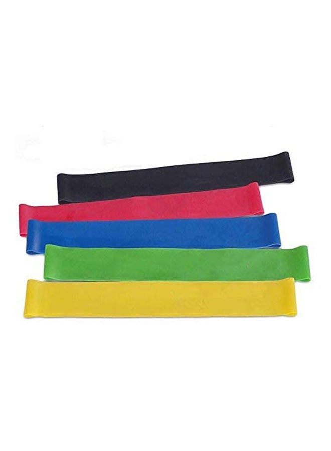 Generic Resistance Bands Exercise Loops Set Of 5, Workout Flexbands For Home Fitness, Stretching, Physical Therapy 12inch  - Image 1