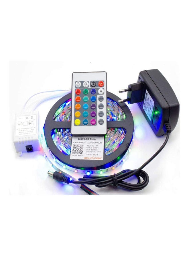 شريط ليد مقاوم للماء مع ضوء مرن 300 ليد SMD مع جهاز تحكم عن بعد RGB