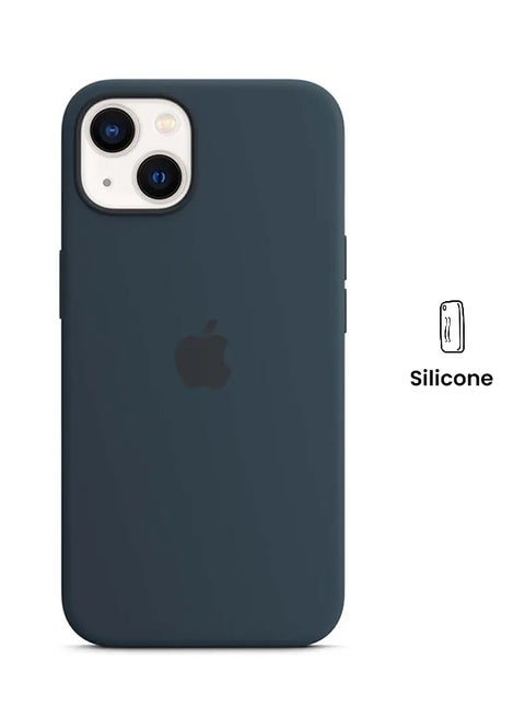 iPhone 13 Silicone Case With MagSafe Abyss Blue
