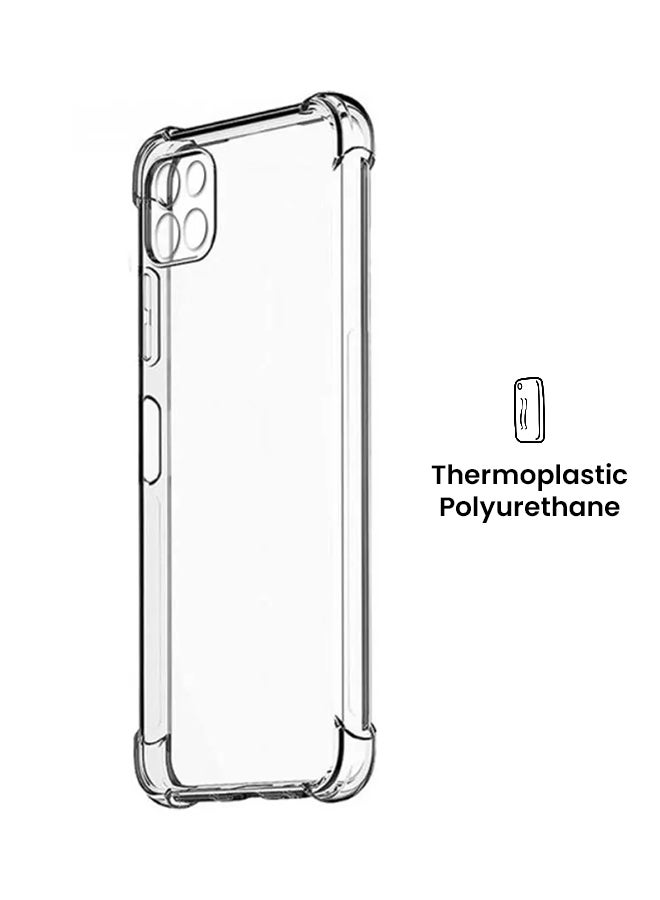 MARGOUN Protective Slim Transparent Shockproof Gorilla Bumper TPU Case Cover for Samsung Galaxy A22 5G Clear  - Image 1