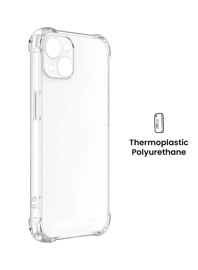 مارجون غطاء حماية واقٍ جوريلا شفاف بتصميمٍ رفيع مصنوع من مادة البولي يوريثان الحراري الممتص للصدمات لهاتف أبل آيفون 13 شفاف - Image 1