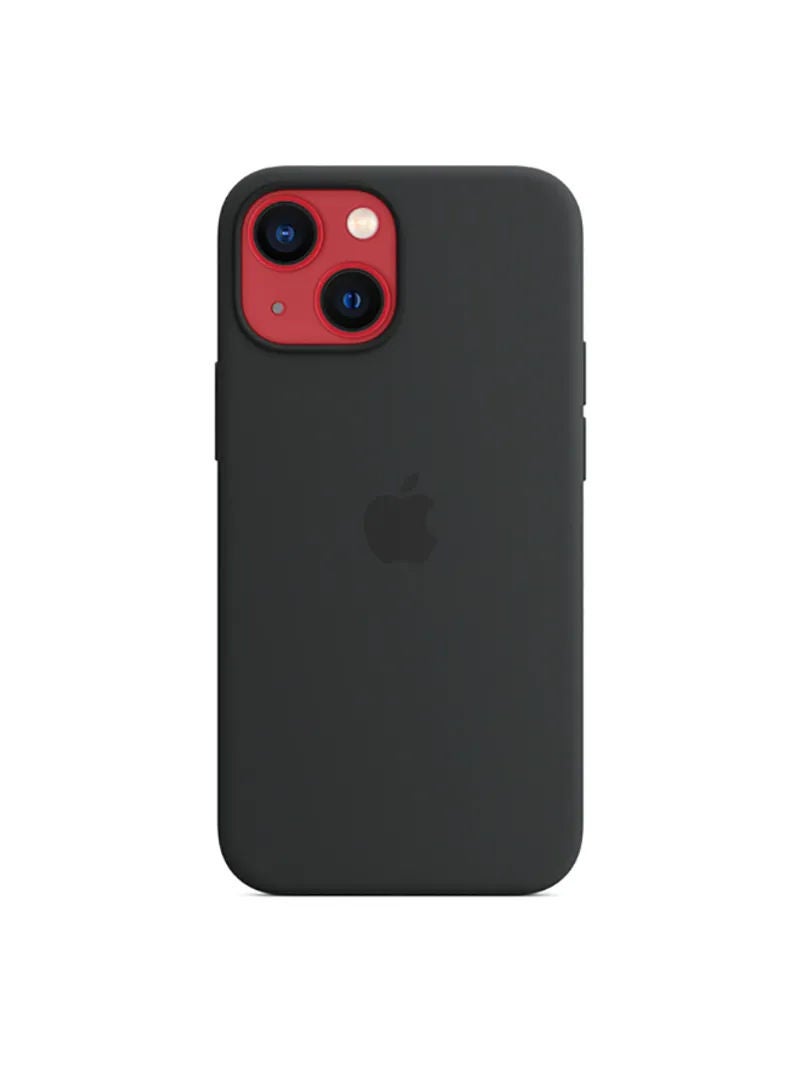 Apple - iPhone 13 mini Silicone Case with MagSafe Midnight - Image 1