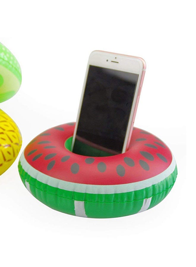 null - Inflatable Swimming Pool Portable Multicolour Cup Holder With Watermelon Design 5x5x2cm - Image 1
