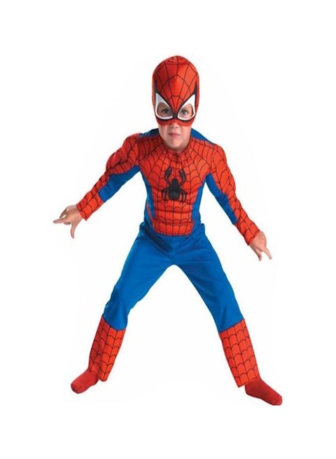 حوّل طفلك إلى زاحف على الحائط بحبال ويب في زي الرجل العنكبوت الفاخر هذا! أكمل مظهره بإضافة حذاء سبايدرمان، أو أغطية الحذاء، وقفازات وألعاب ويب. ثم امنحه دلو الحلوى البلاستيكي المصبوب من سبايدرمان، واتركيه يذهب للبحث عن إجابات مع الحلوى خاصته. L