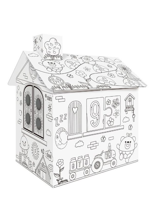 Assemble Colouring Play House With Markers  - Image 1