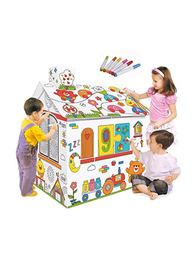 Assemble Colouring Play House With Markers  - Image 5