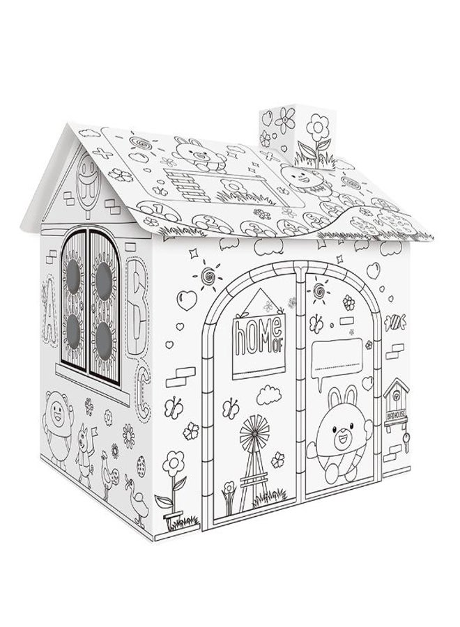 Assemble Colouring Play House With Markers  - Image 2