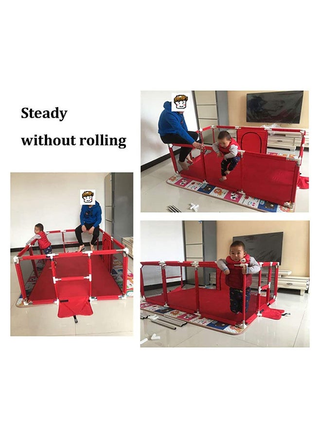 Kidle - Playpen With Net With Stainless Steel Frame And Safety Net For Safe Fun Time 230x122x107cm - Image 1