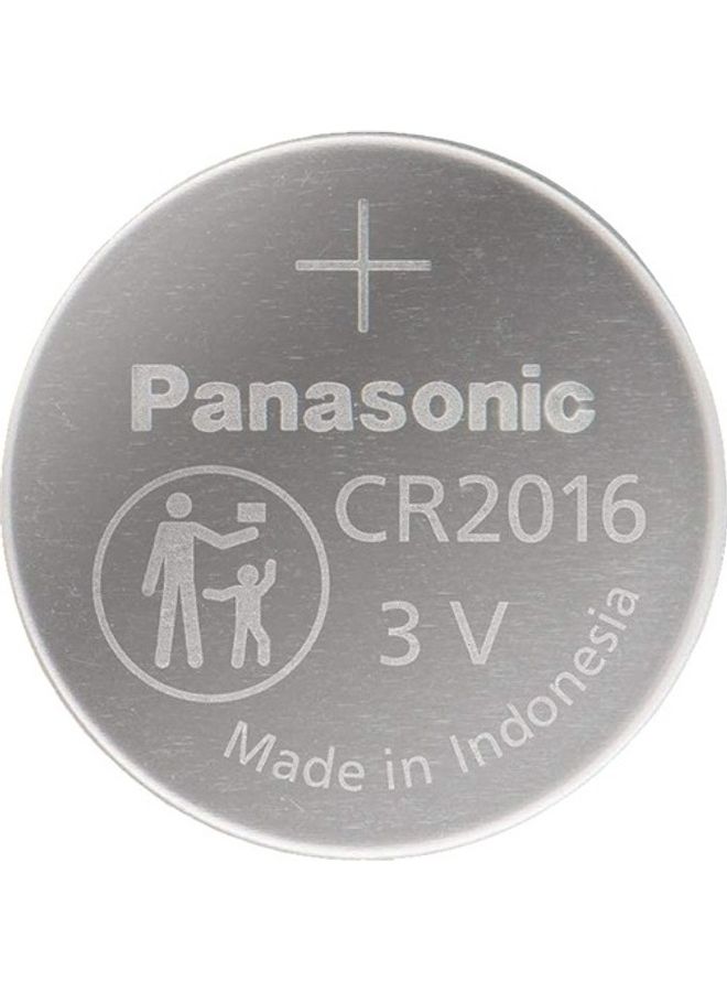 CR2016 Lithium 3V Coin Cell Battery Silver- 5Pcs