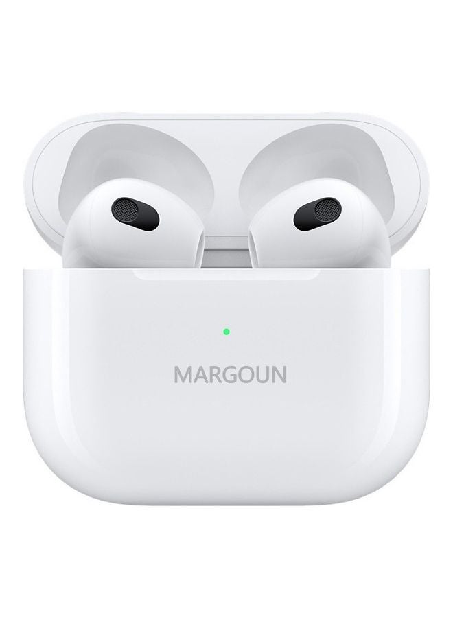 MARGOUN - 3rd Generation True Wireless Earphones Sport Bluetooth Noise Cancellation Earbuds Compatible with All iPhone and Android Smartphones White - Image 1