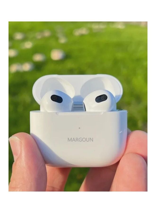 MARGOUN - 3rd Generation True Wireless Earphones Sport Bluetooth Noise Cancellation Earbuds Compatible with All iPhone and Android Smartphones White - Image 1
