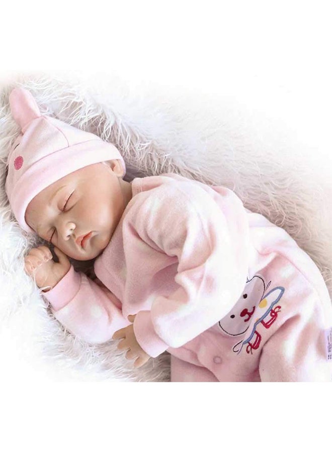 Reborn Baby Doll With Feeding Bottle And Teether 47 x 14 x 23cm - Image 2