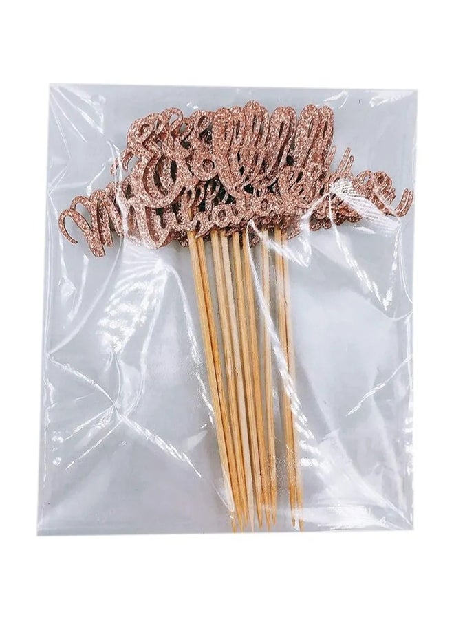 10-Piece Eid Mubarak Cake Topper Set