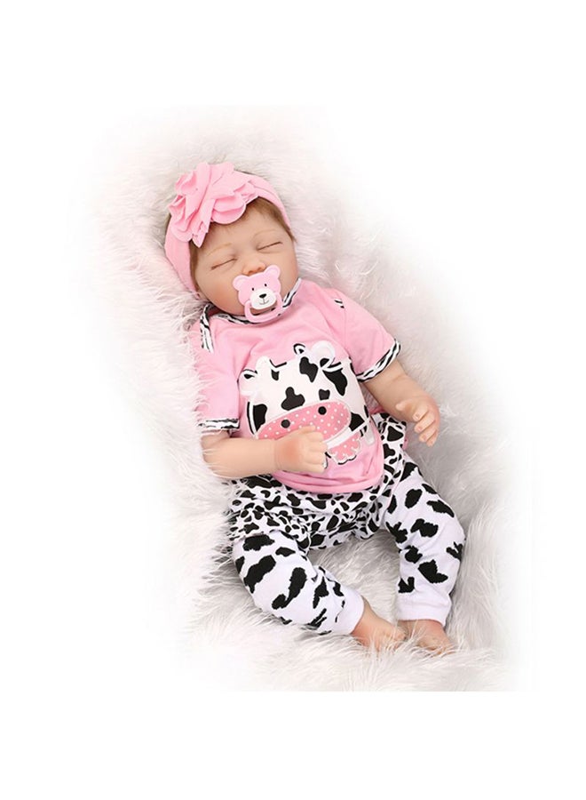 Reborn Baby Doll With Plush Cuddling Toy With Soft Touch Like Real Baby 22Inch 22inch - Image 3