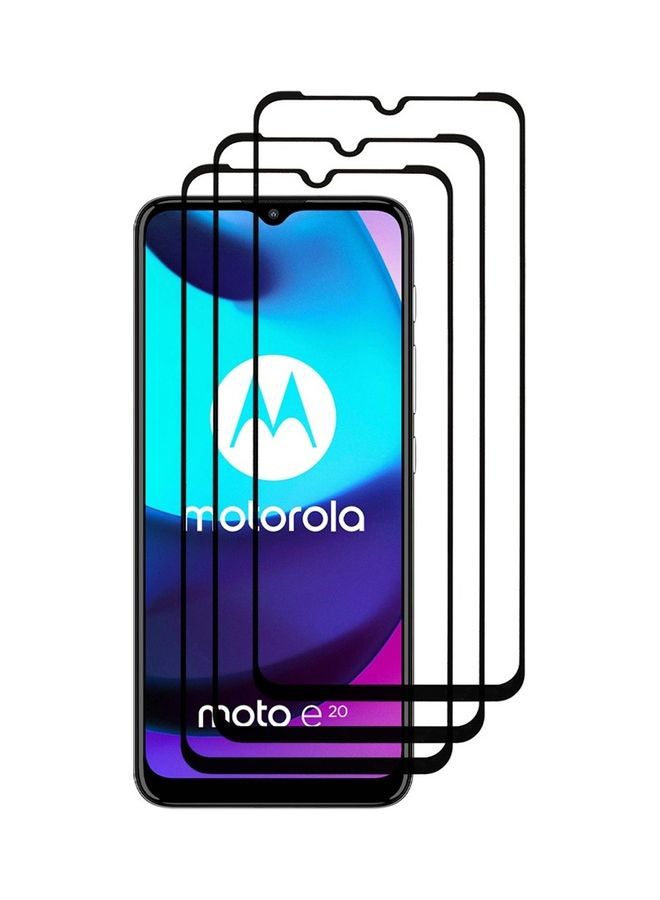 MARGOUN 3-Pack Screen Protector Tempered Glass For Motorola Moto E20 6.5 inch Clear - Image 1