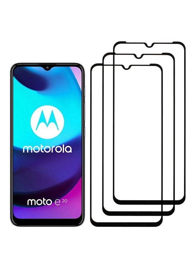 MARGOUN 3-Pack Screen Protector Tempered Glass For Motorola Moto E20 6.5 inch Clear - Image 2