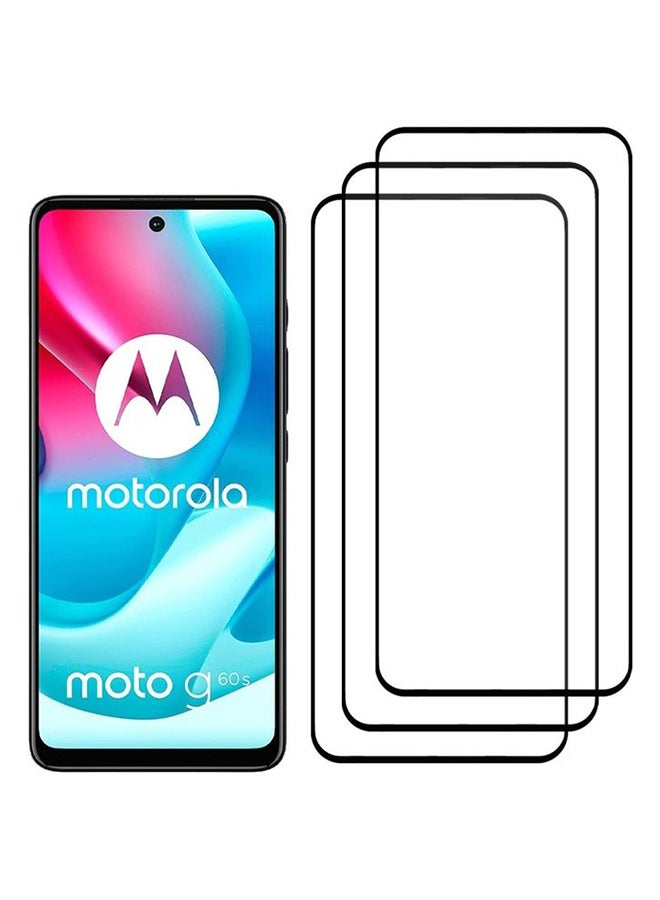 MARGOUN 3-Pack Screen Protector Tempered Glass For Motorola Moto G60S 6.8 inch Clear - Image 3