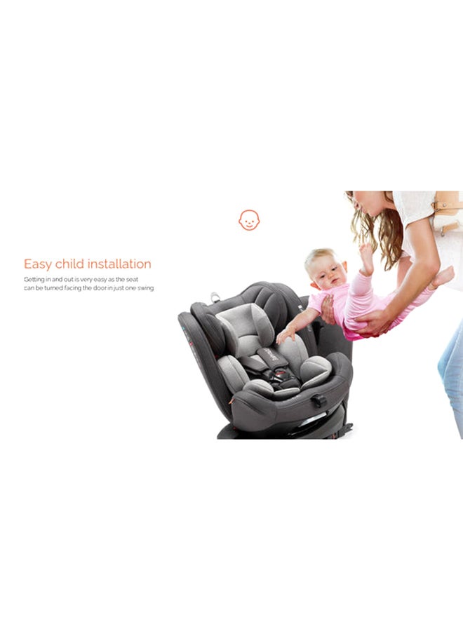 Babyauto - Revolta 360 Degree Rotating And Reclining Baby Car Seat, From Birth To 12 Years, From 0 - 36 Kg Group 0,1,2,3 - Grey Melange - Image 1