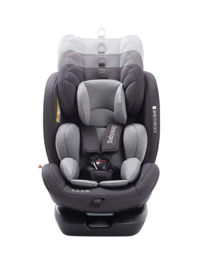 Babyauto - Revolta 360 Degree Rotating And Reclining Baby Car Seat, From Birth To 12 Years, From 0 - 36 Kg Group 0,1,2,3 - Grey Melange - Image 1