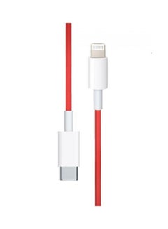 MARGOUN 20W USB-C Power Adapter with Fast Charge USB-C to Lightning Cable 1m White/Red  - Image 3