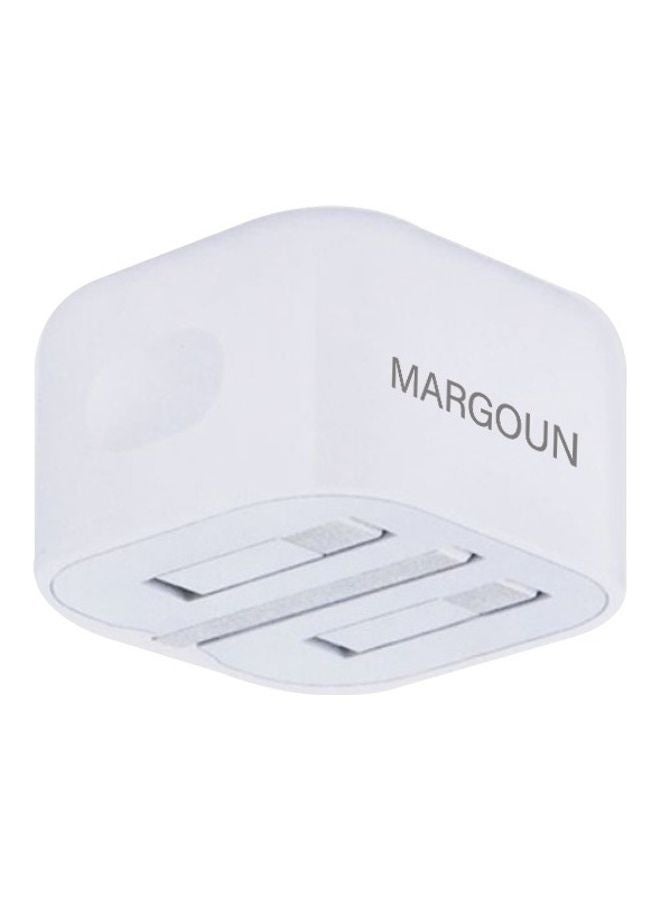 MARGOUN - 20W USB-C Power Adapter with Fast Charge USB-C to Lightning Cable 1m White/Red - Image 1