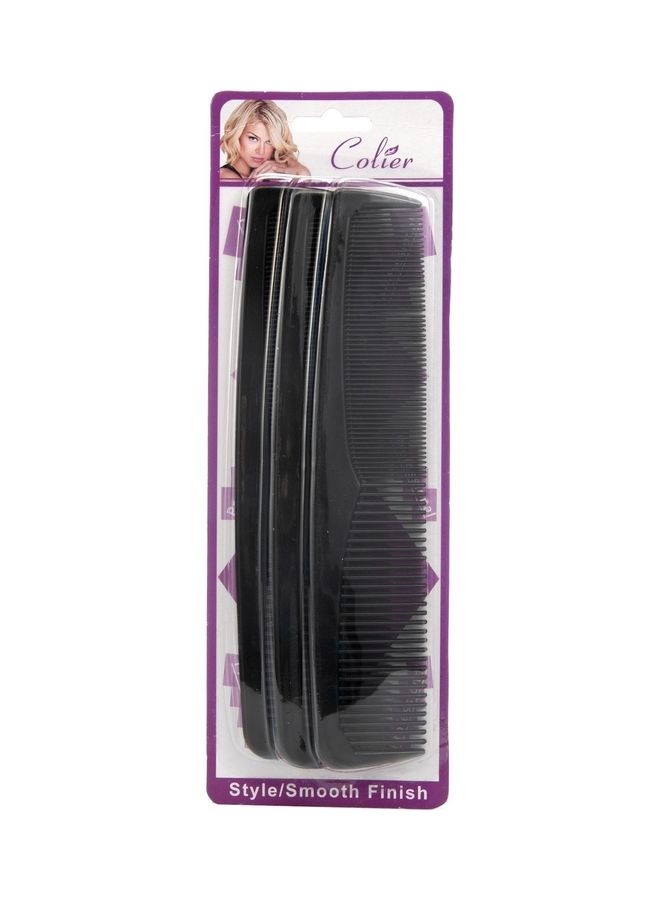 3-Piece Comb For Personal Care Black - v1651505639/N53270295A_3