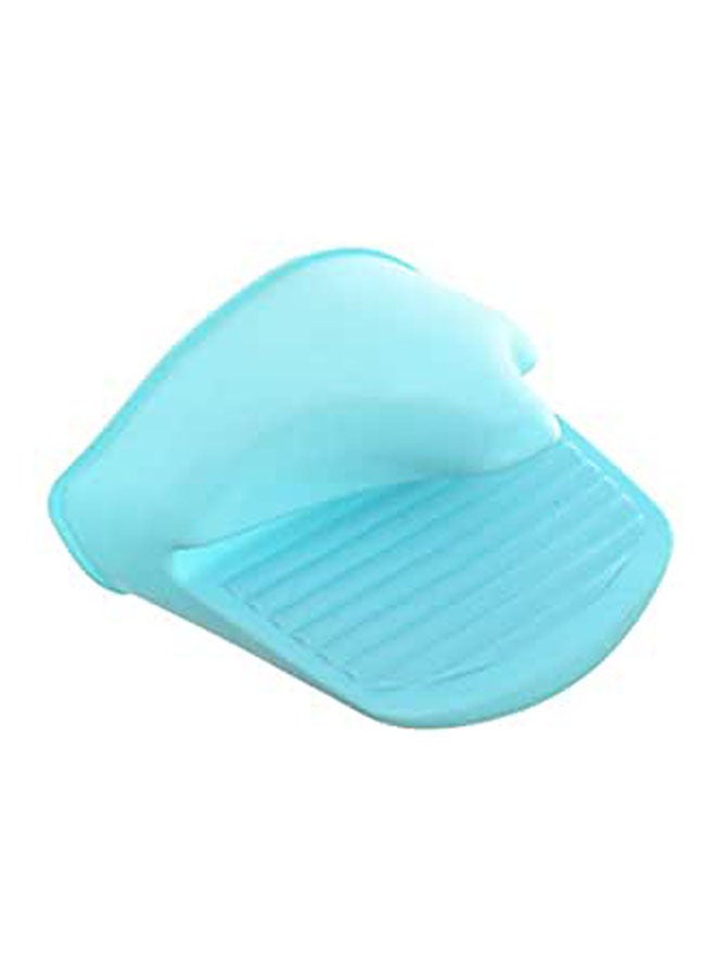 Silicone Cooking Mitts Turquoise Blue - Image 2