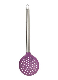 Silicone Skimmer With Stainless Steel Handle Purple