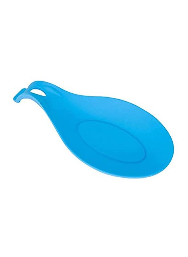 Silicone Spoon Rest Heat Resistant Non Stick Silicone Cooking Tools Mat Blue  - Image 2