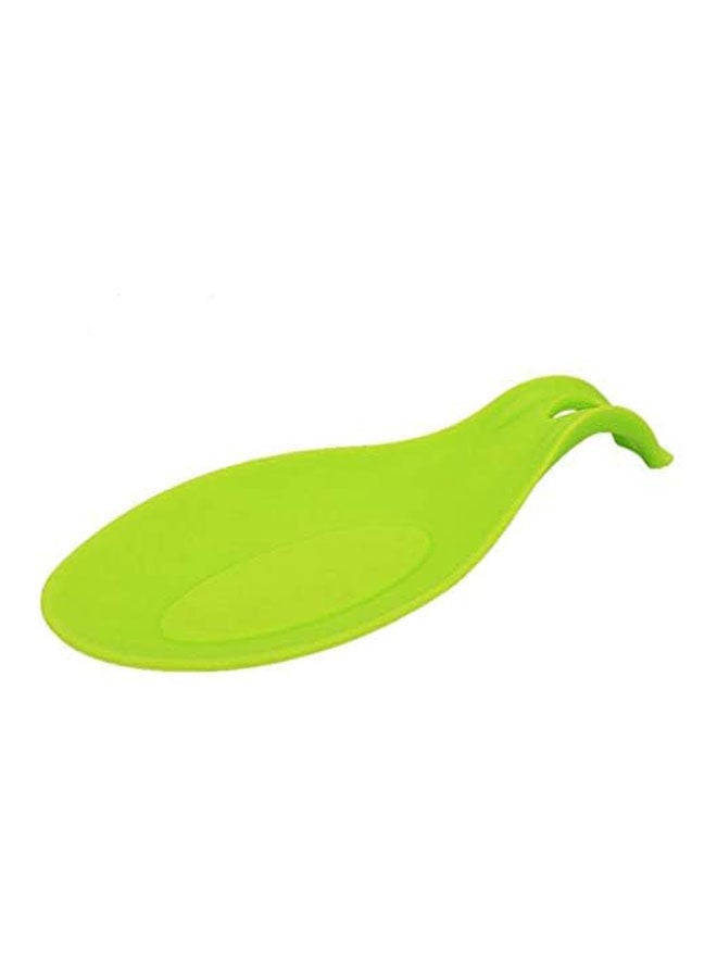 Silicone Spoon Rest Heat Resistant Non Stick Silicone Cooking Tools Mat Green  - Image 2
