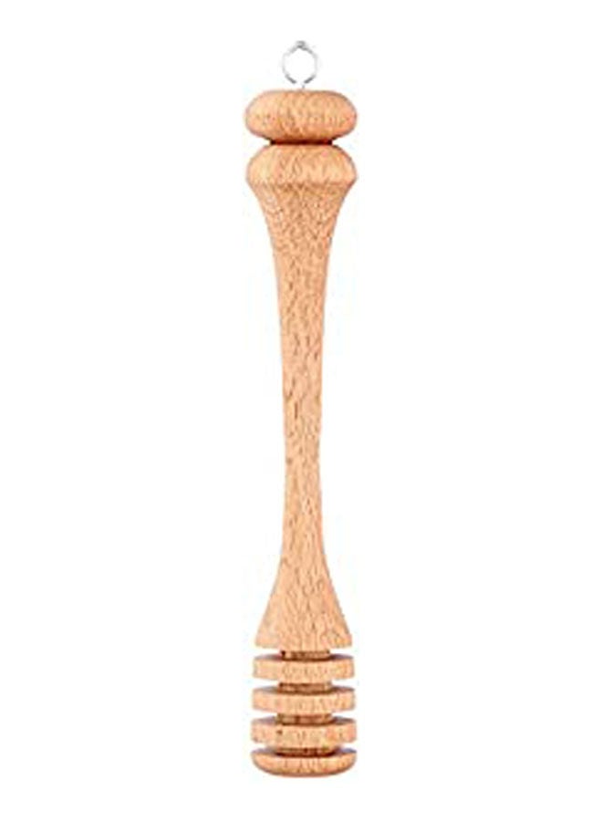 Small Wooden Honey Spoon Beige - Image 2